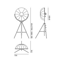 Obrázek pro produkt FORTUNY PETITE BRONZE semi gloss black