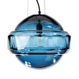 Obrázek pro produkt *ORB Závěsné sv. pr. 350 x H 296 Broušená nerez Ručně foukané tradiční české sklo