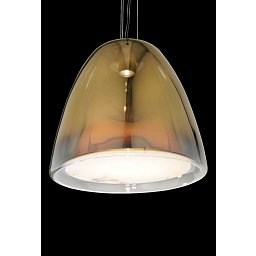 Obrázek pro produkt *WOW ALABASTRO Závěsné sv. pr. 420 x H 375 Broušená nerez Zlatý pokov, pravý alabastr